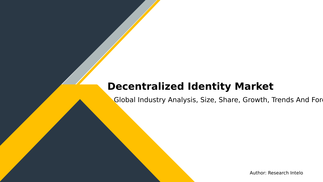 Decentralized Identity Market Research Report 2033