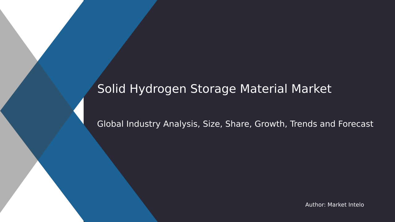 Solid Hydrogen-Storage Material Market Research Report 2033