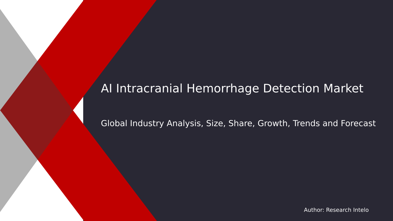 AI Intracranial Hemorrhage Detection Market Research Report 2033