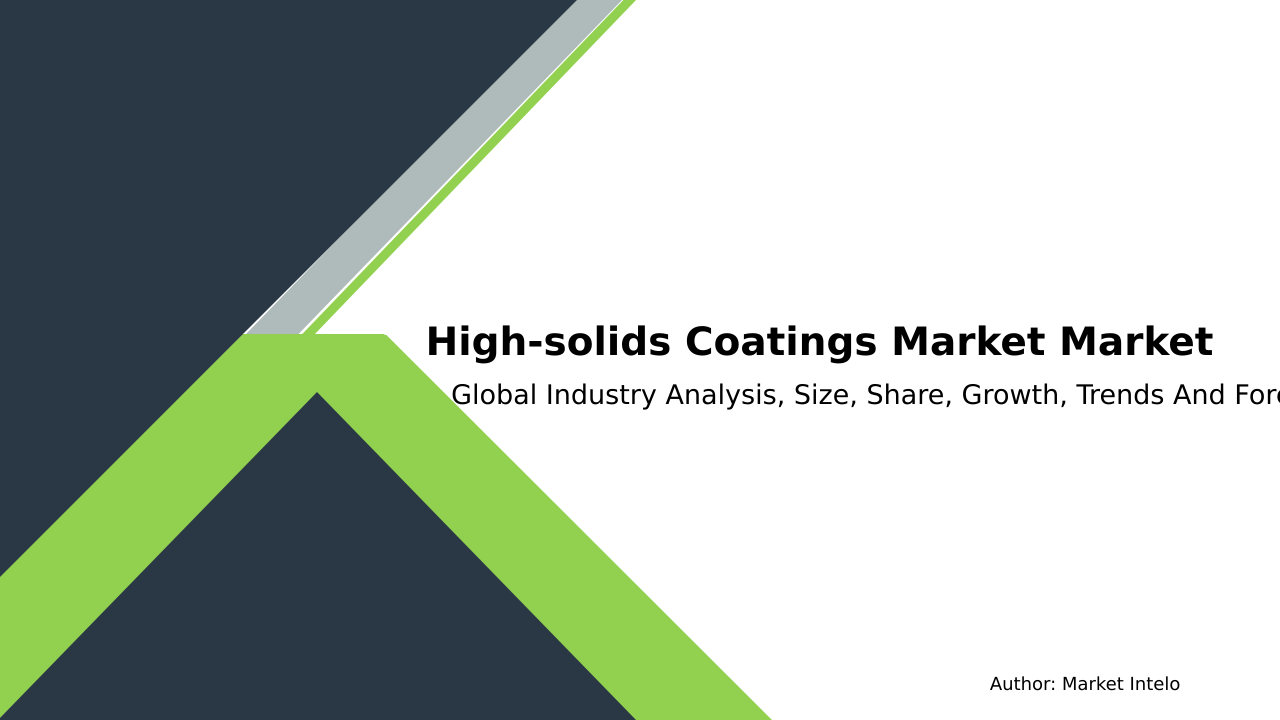 High-solids Coatings Market Research Report 2033