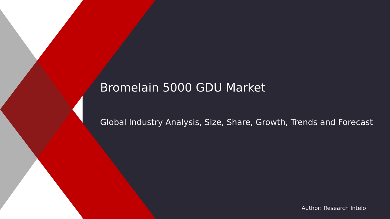 Bromelain 5000 GDU Market Research Report 2033