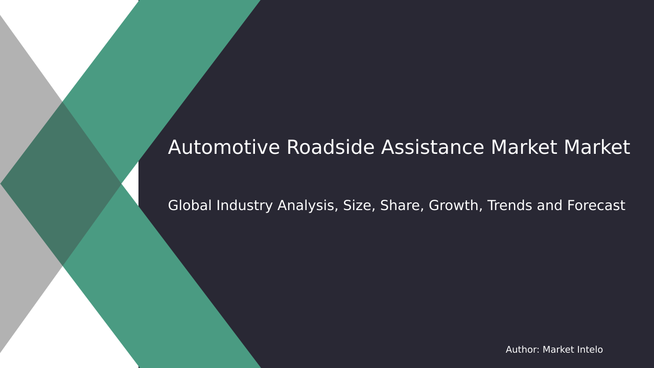 Automotive Roadside Assistance Market Research Report 2033