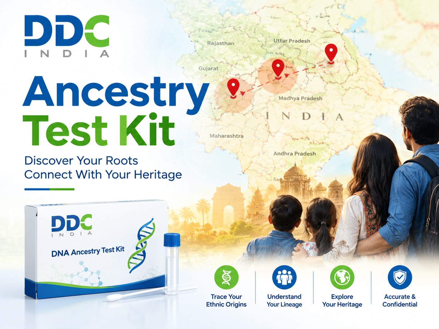 Ancestry Test Kit: Uncover Where Your Family Truly Came From – DDC Laboratories India